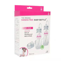 Hands-Free Baby Bottle - Self Feeding System 9 oz (2 Pack - Podee Pink)