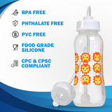 Hands-Free Baby Bottle - Self Feeding System 9 oz (2 Pack - Lion)