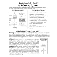 Hands-Free Baby Bottle - Self Feeding System 4 oz (2 Pack - Elephant)
