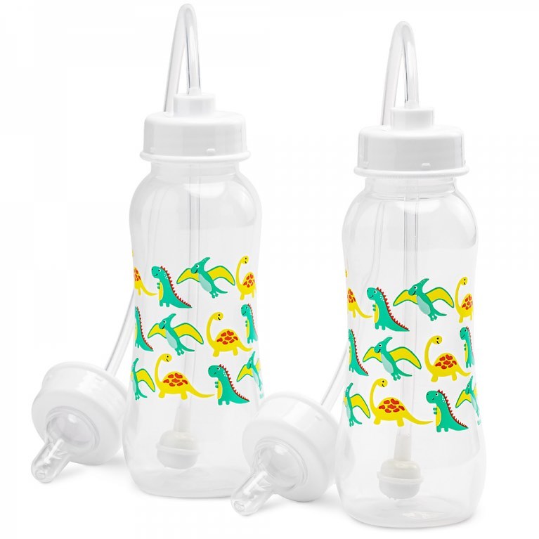 Hands-Free Baby Bottle - Anti-Colic Nursing System 9 oz Baby Bottle wi