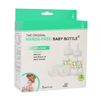 Hands-Free Baby Bottle - Self Feeding System 4 oz (2 Pack - Dinosaur)