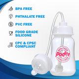 Hands-Free Baby Bottle - Self Feeding System 4 oz (2 Pack - Podee Pink)