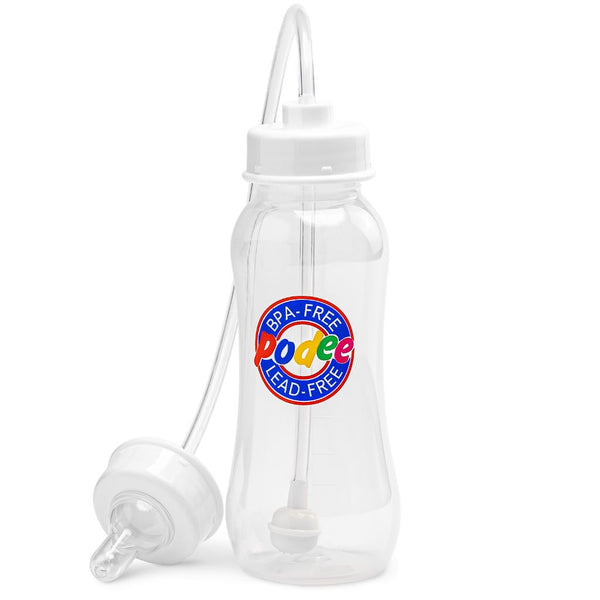 Hands-Free Baby Bottle - Self Feeding System 9 oz (1 Pack - Podee Classic)