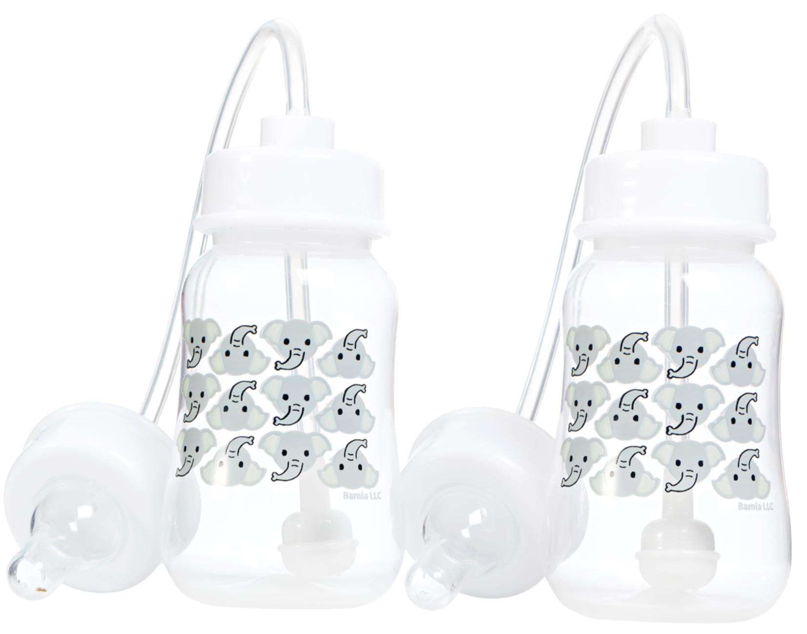 Hands-Free Baby Bottle - Anti-Colic Nursing System 4 oz Baby Bottle wi