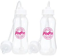 Hands-Free Baby Bottle - Self Feeding System 9 oz (2 Pack - Podee Pink)